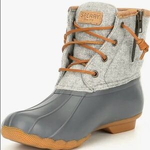 Sperry Saltwater Wool Dark Gray Duck Boots